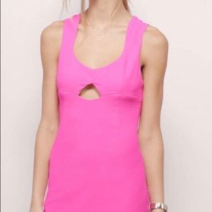 Hot Pink Bodycon Mesh Mini Dress Size M 💕